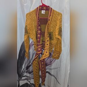 Vintage Mondi wrap sweater size 34 (small) yellow